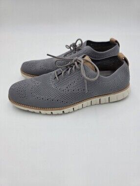 Cole Haan Men's Zerogrand Stitchlite Wingtip Oxford Gray Size 7.5M